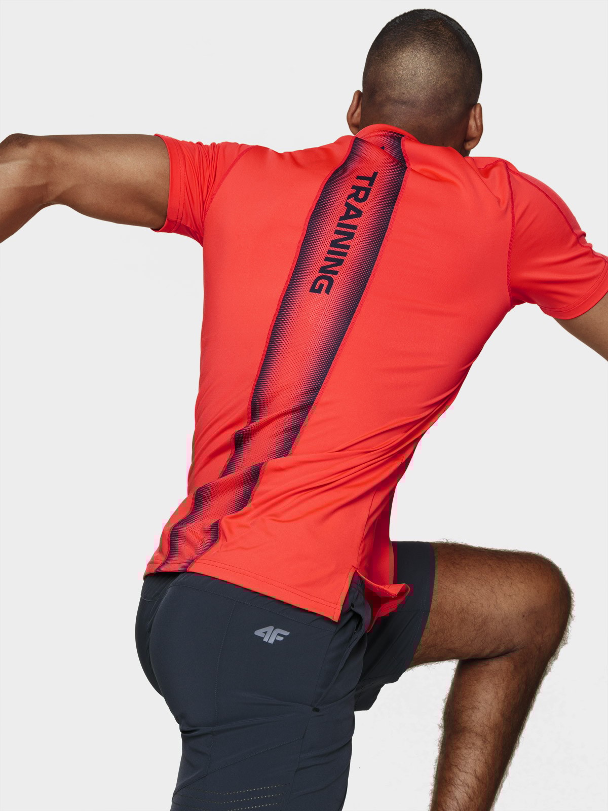 Graphic depicting a hexagonal cropped photo of an interior room design with grid lines along its borders.