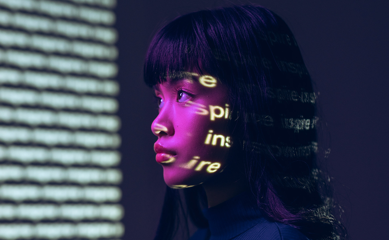 Anders brand wordmark in white placed on top of an image of a modern interior design.